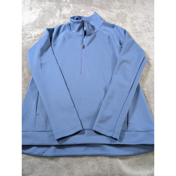 Columbia 1/4 Zip Pullover Women's Small Blue Long Sleeve Mock Neck Outdoors - Picture 4 of 10